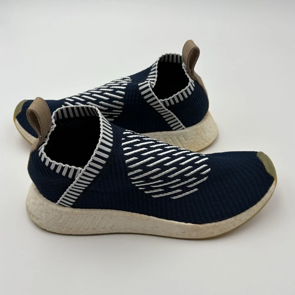 Adidas NMD CS2 Primeknit Ronin Collegiate Navy Gum City Sock BA7189 Mens Size 9